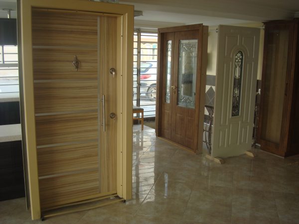 درب شیشه خور دولنگه مستطیل